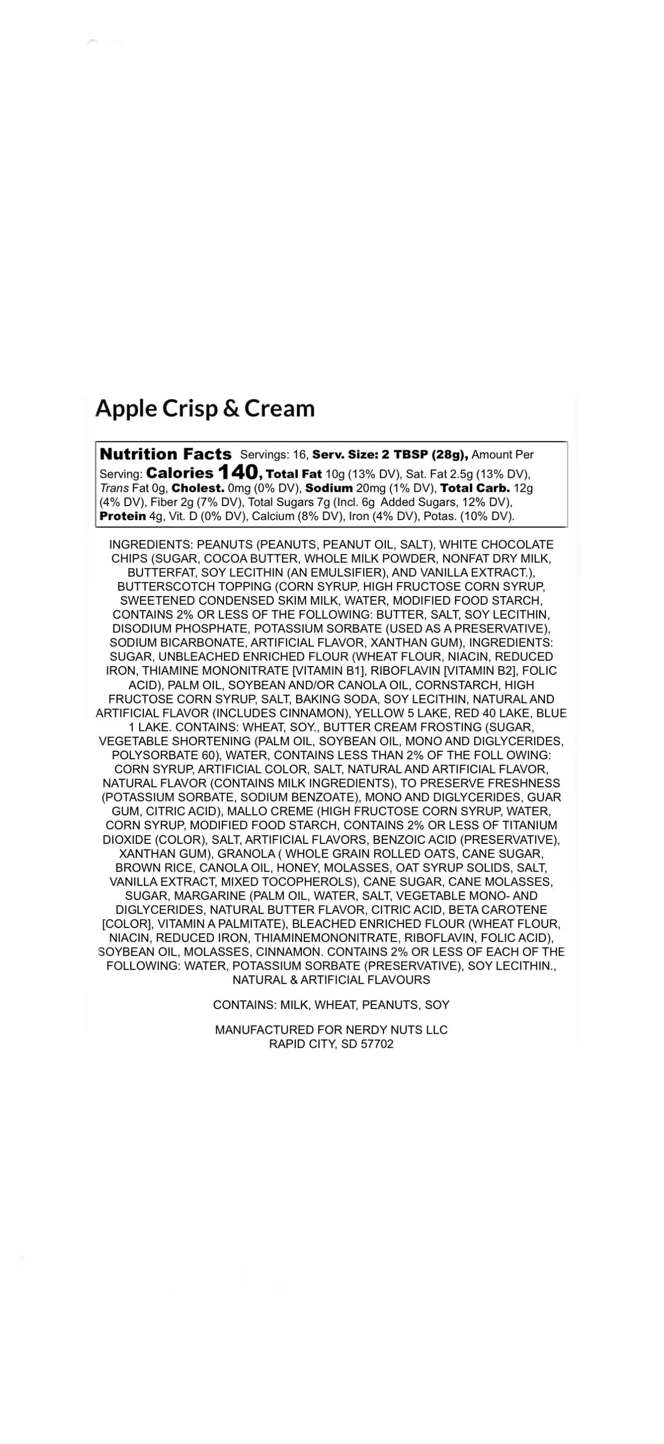 Apple Crisp & Cream Peanut Butter Treat - Image 4