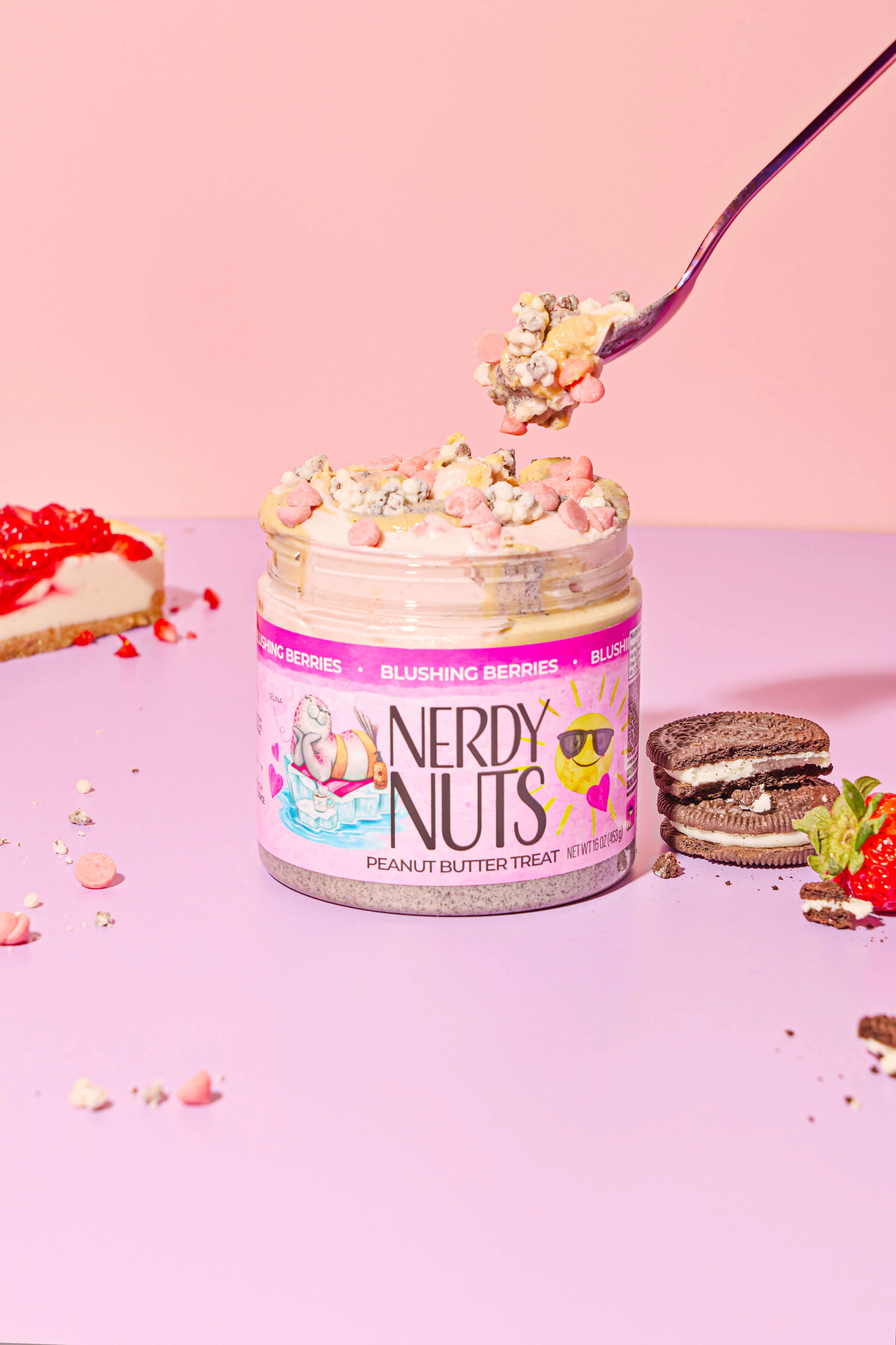Blushing Berries Peanut Butter Treat
