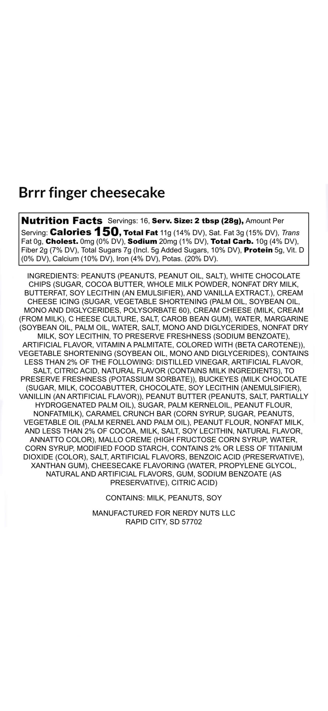 Brrr-Finger Cheesecake Peanut Butter Treat - Image 5