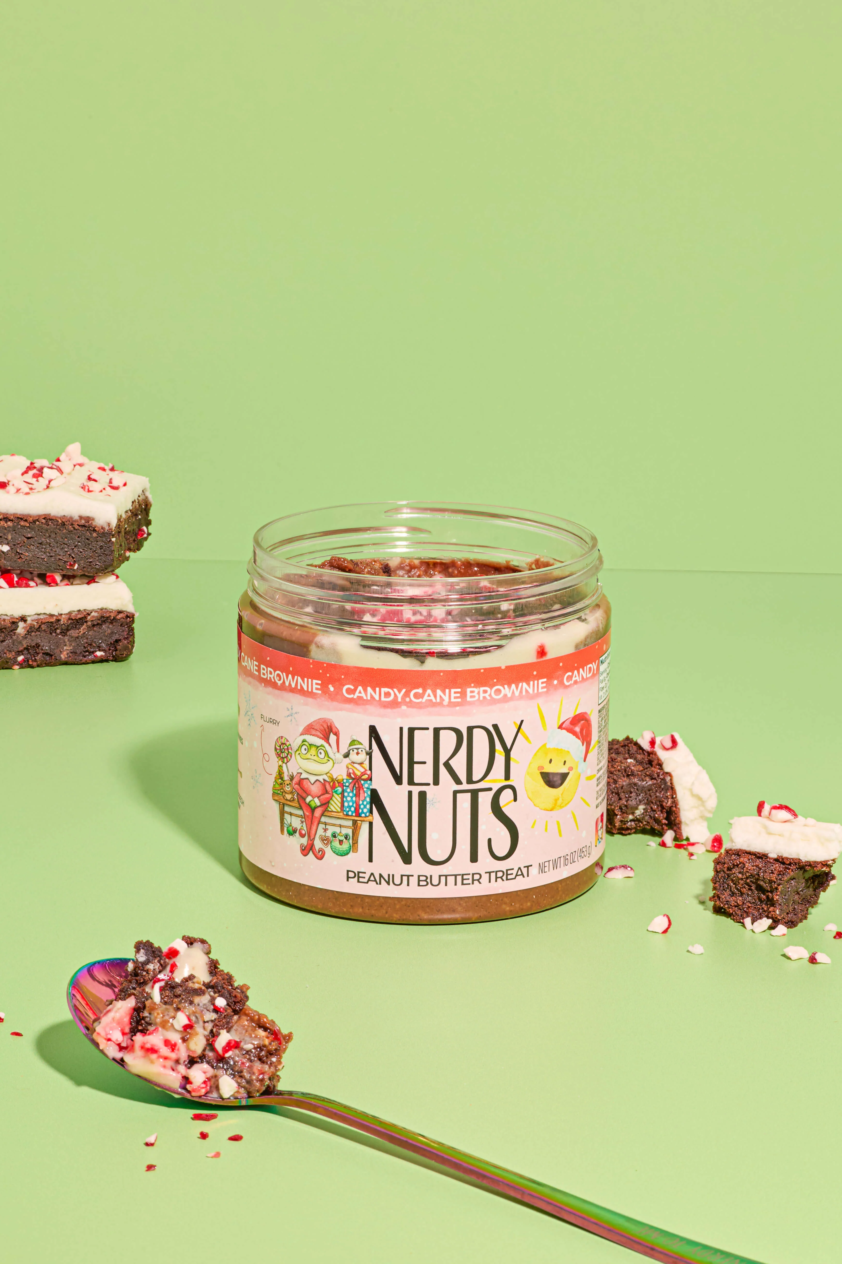 Candy Cane Brownie Peanut Butter Treat - Image 3