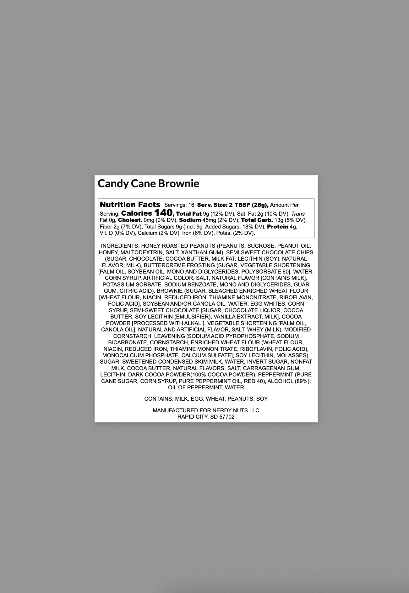 Candy Cane Brownie Peanut Butter Treat - Image 4