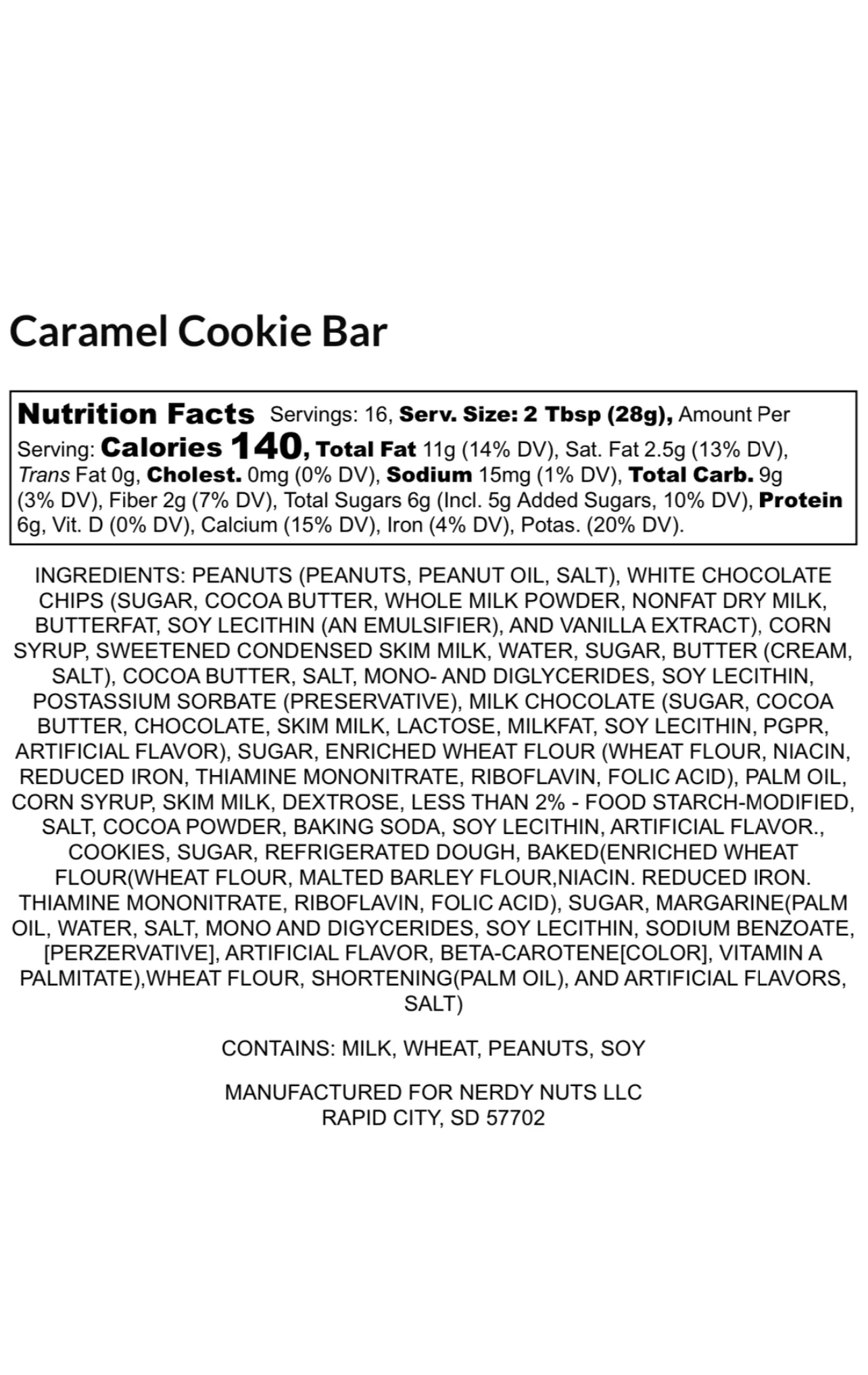 Caramel Cookie Bar Peanut Butter Treat - Image 4