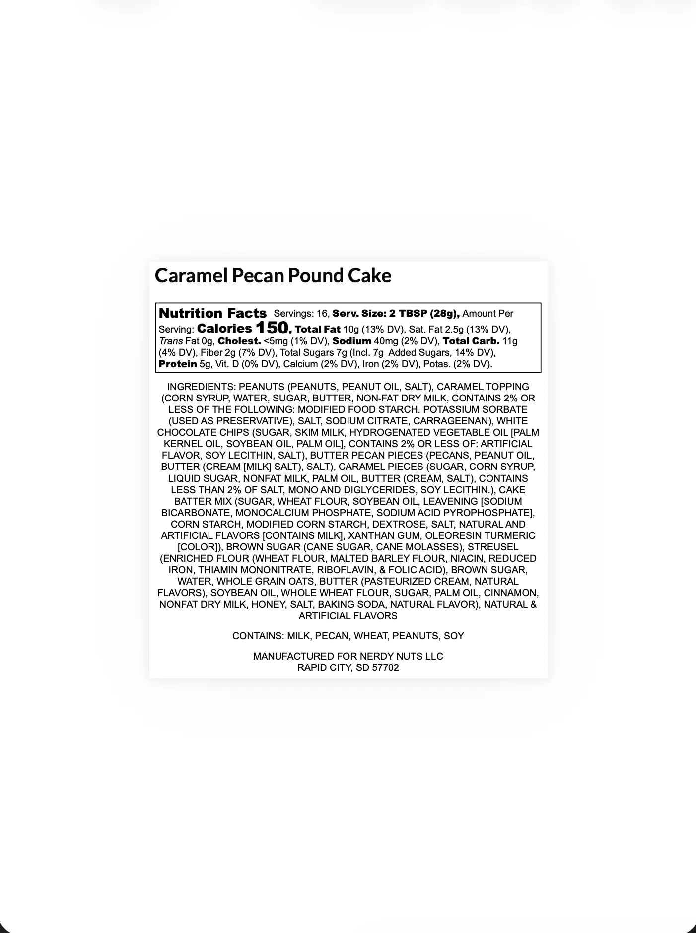 Caramel Pecan Pound Cake Peanut Butter Treat - Image 3