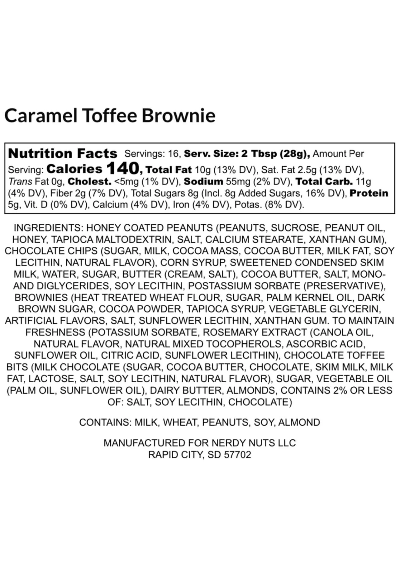 Caramel Toffee Brownie Peanut Butter Treat - Image 4