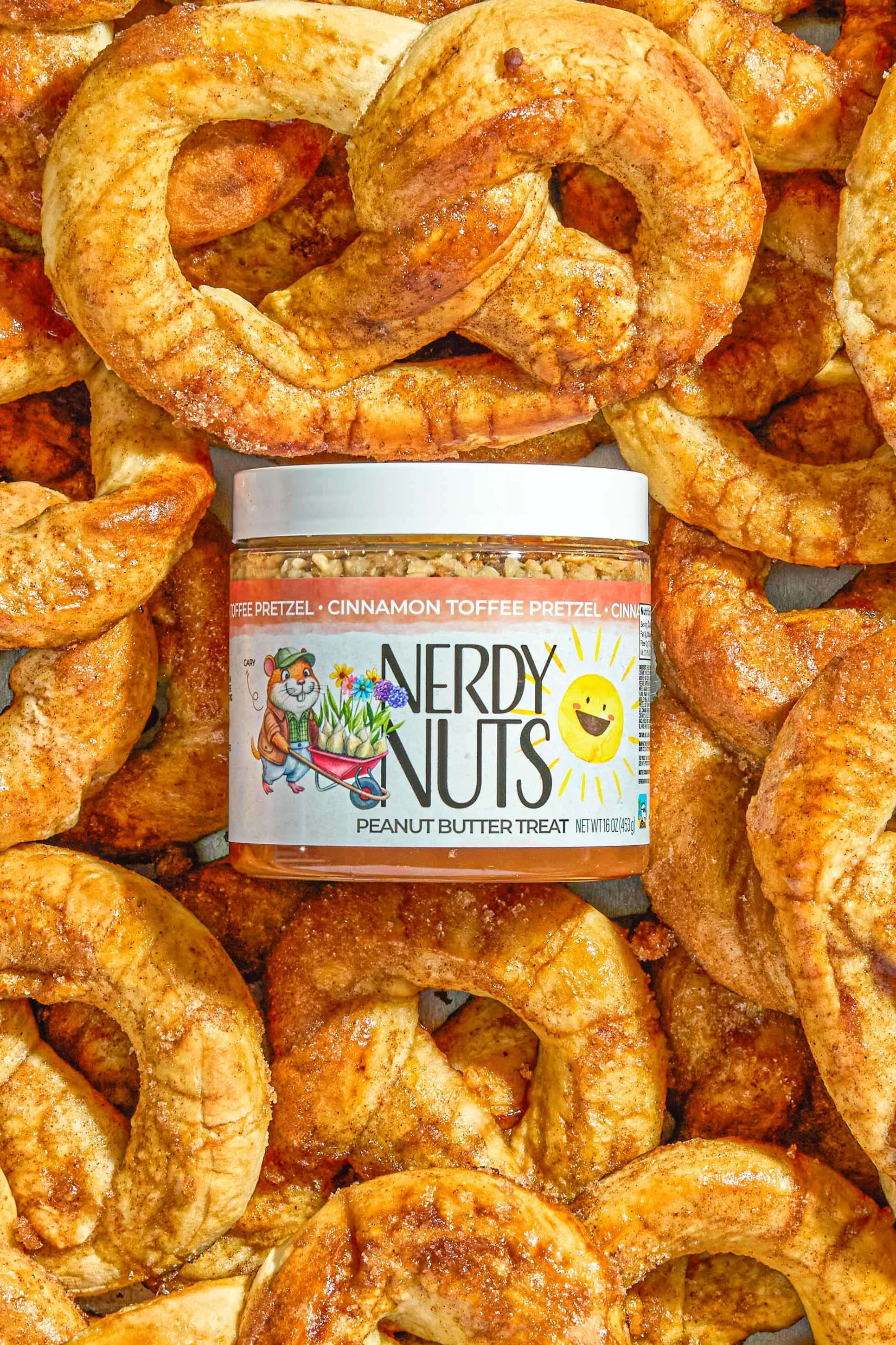 Cinnamon Toffee Pretzel Peanut Butter Treat