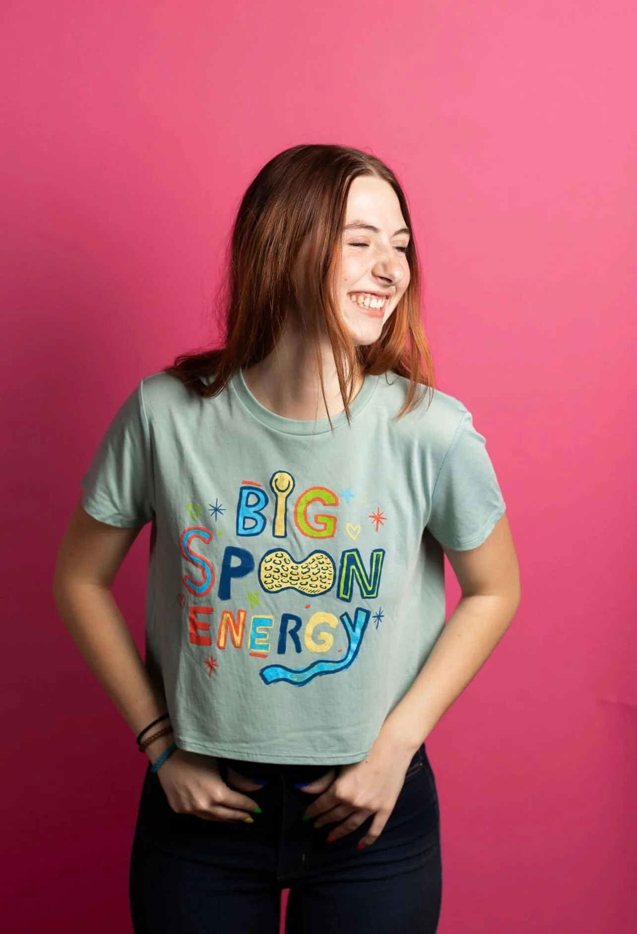 Cropped Big Spoon Energy Shirt