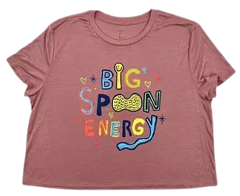Cropped Big Spoon Energy Shirt - Image 3
