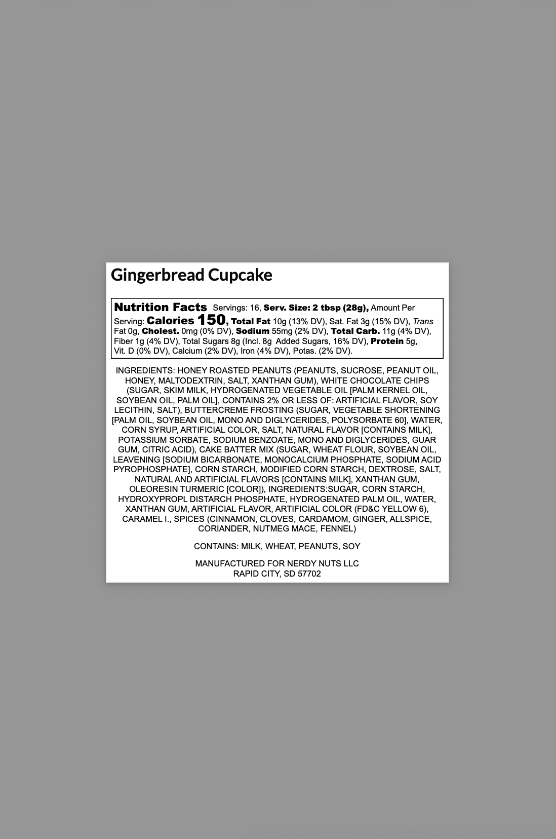 Gingerbread Cupcake Peanut Butter Treat - Image 3