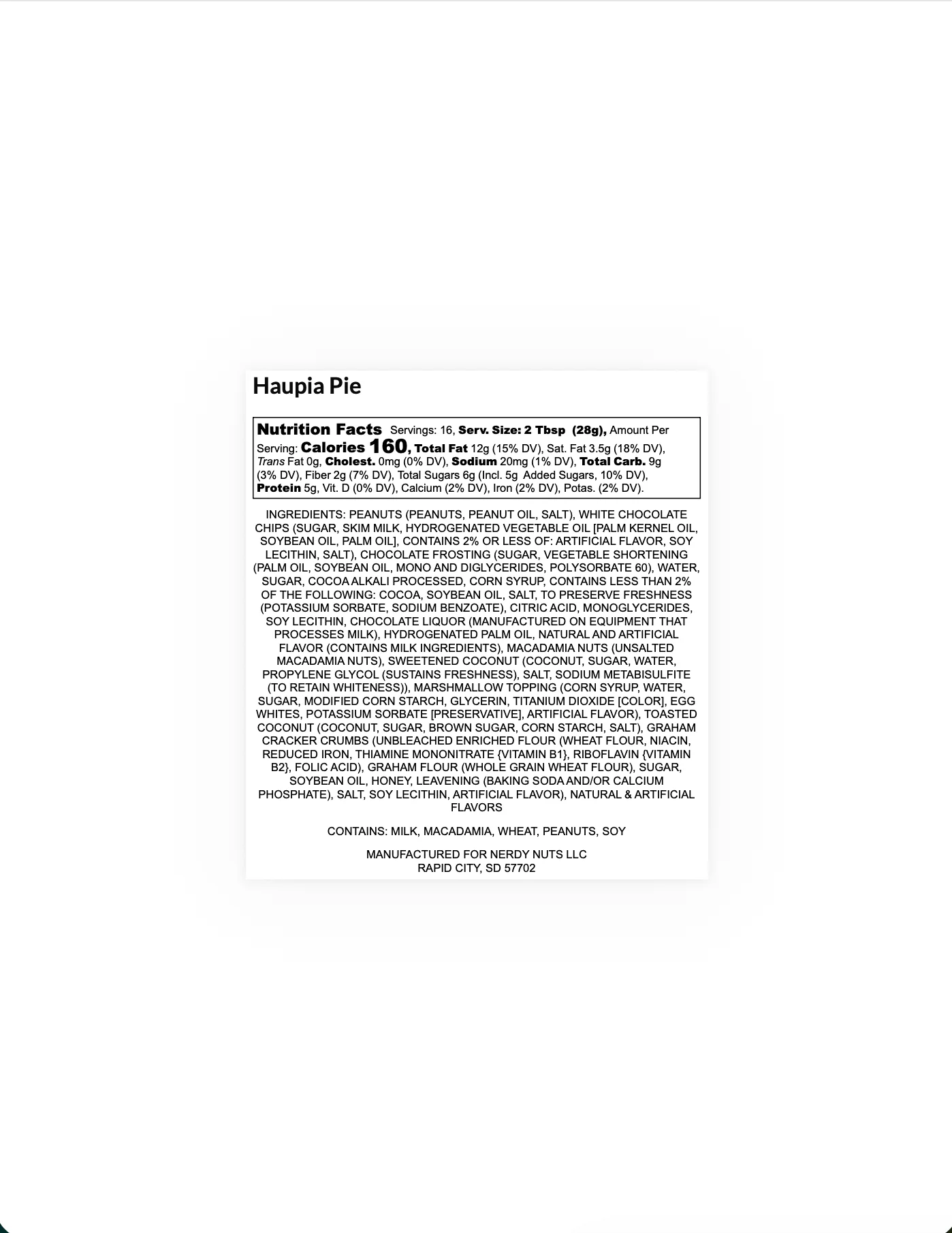 Haupia Pie Peanut Butter Treat - Image 4