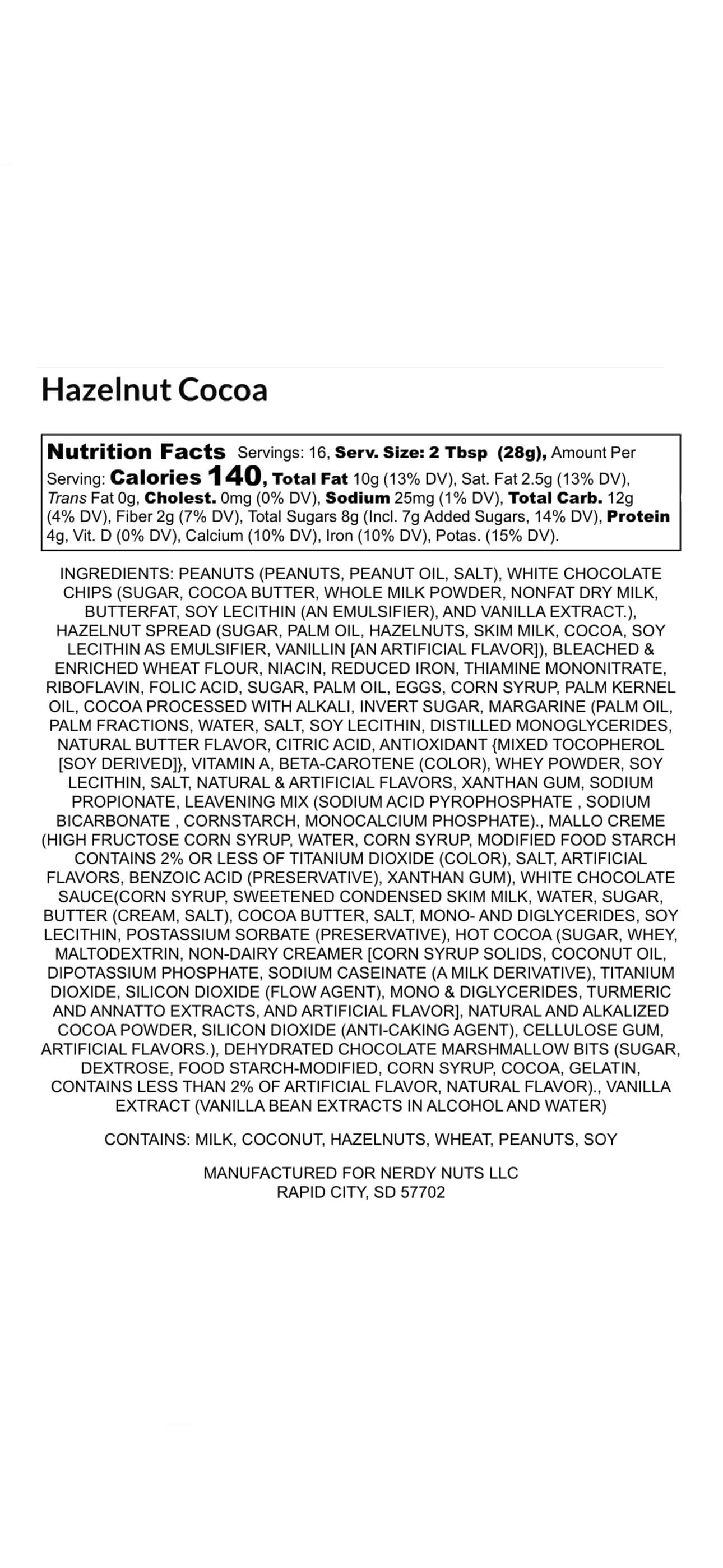 Hazelnut Cocoa Peanut Butter Treat - Image 2