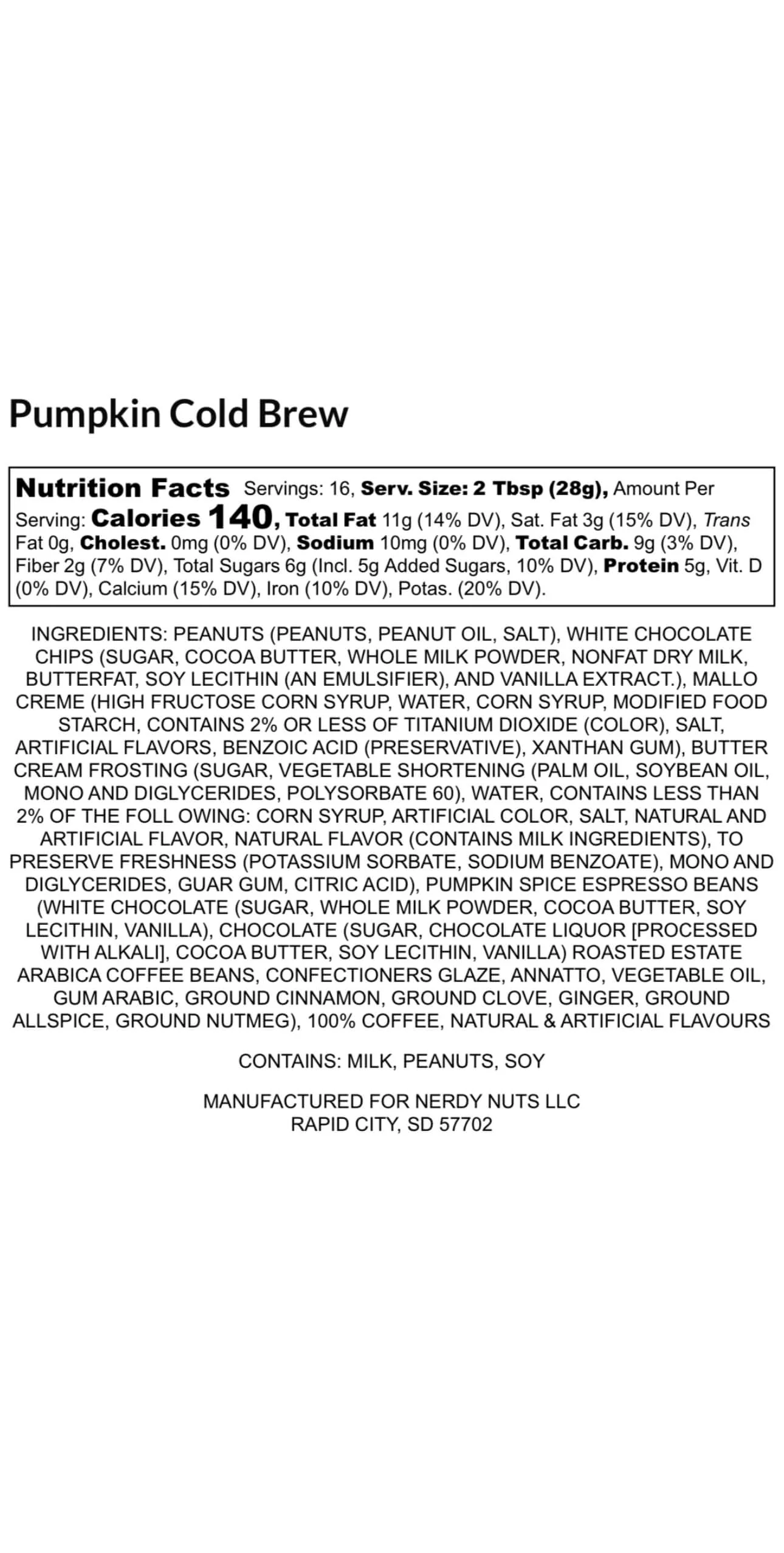 Pumpkin Cold Brew Peanut Butter Treat - Image 4