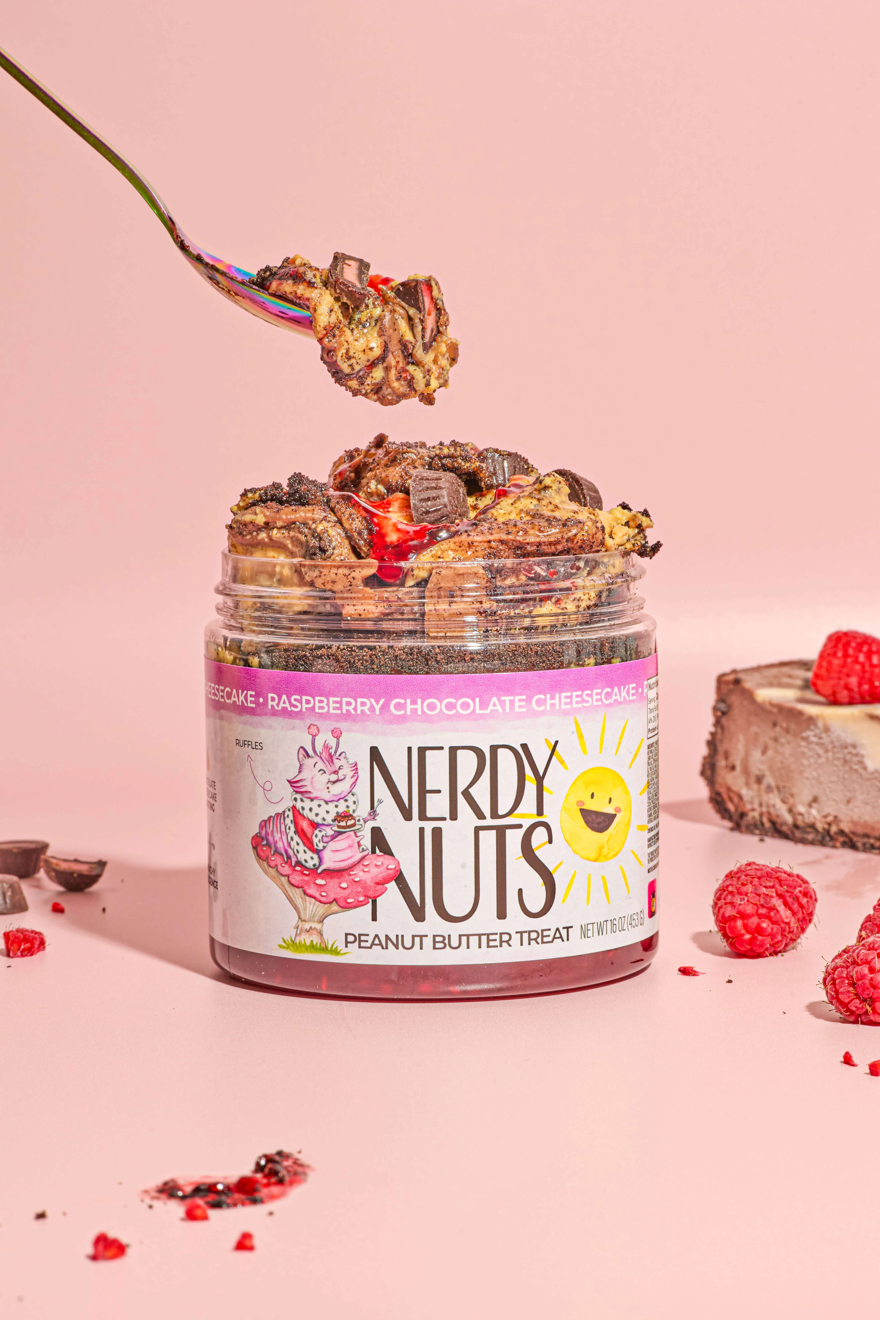 Raspberry Chocolate Cheesecake Peanut Butter Treat - Image 2