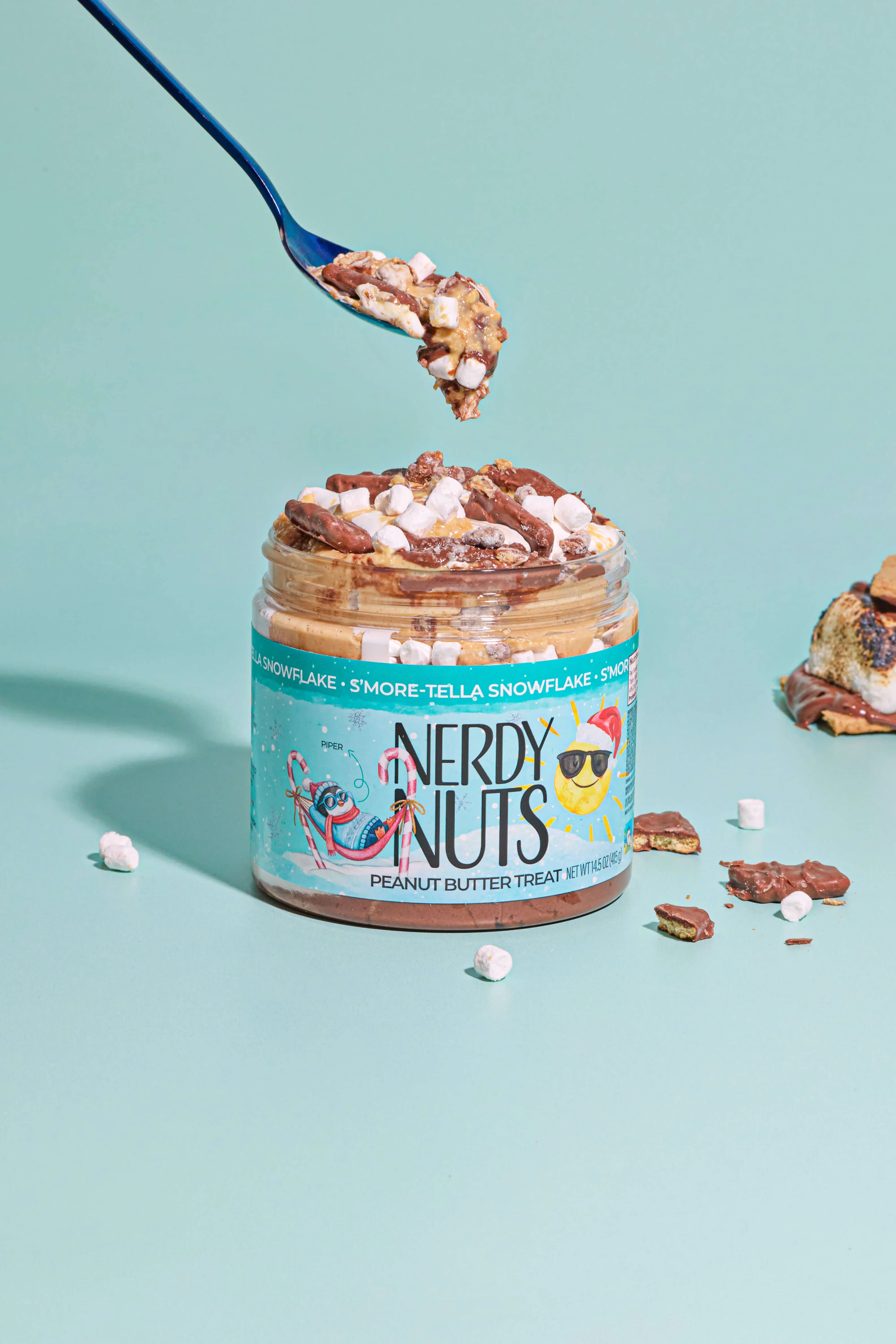 S'more-tella Snowflake Peanut Butter Treat