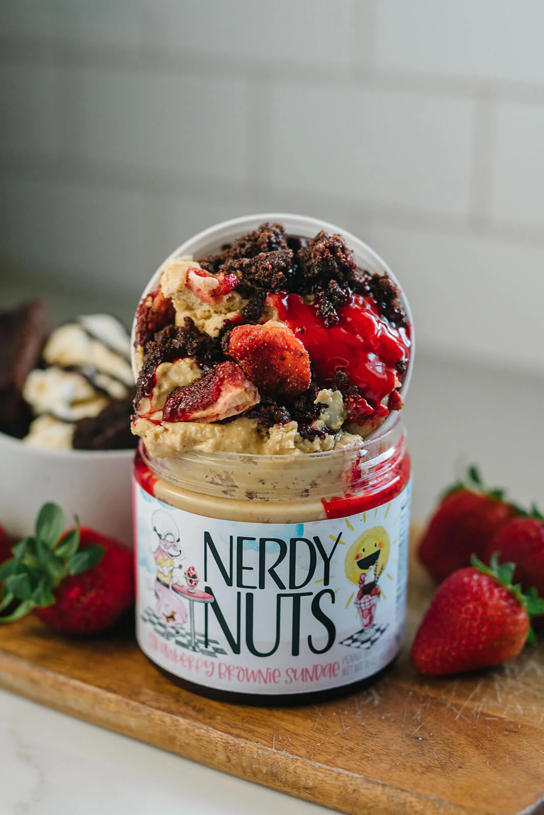Strawberry Brownie Sundae Peanut Butter Treat - Image 2