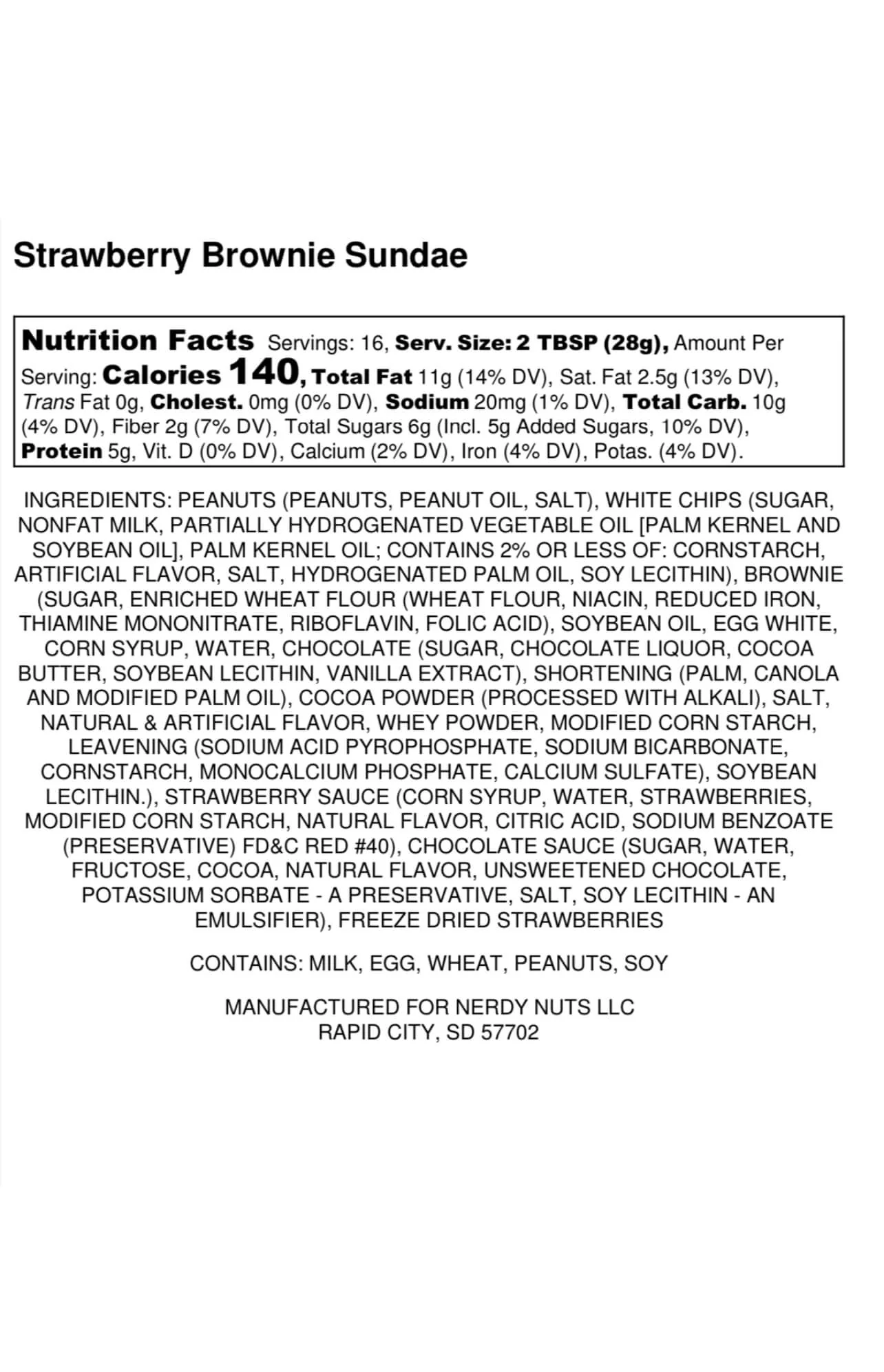 Strawberry Brownie Sundae Peanut Butter Treat - Image 4