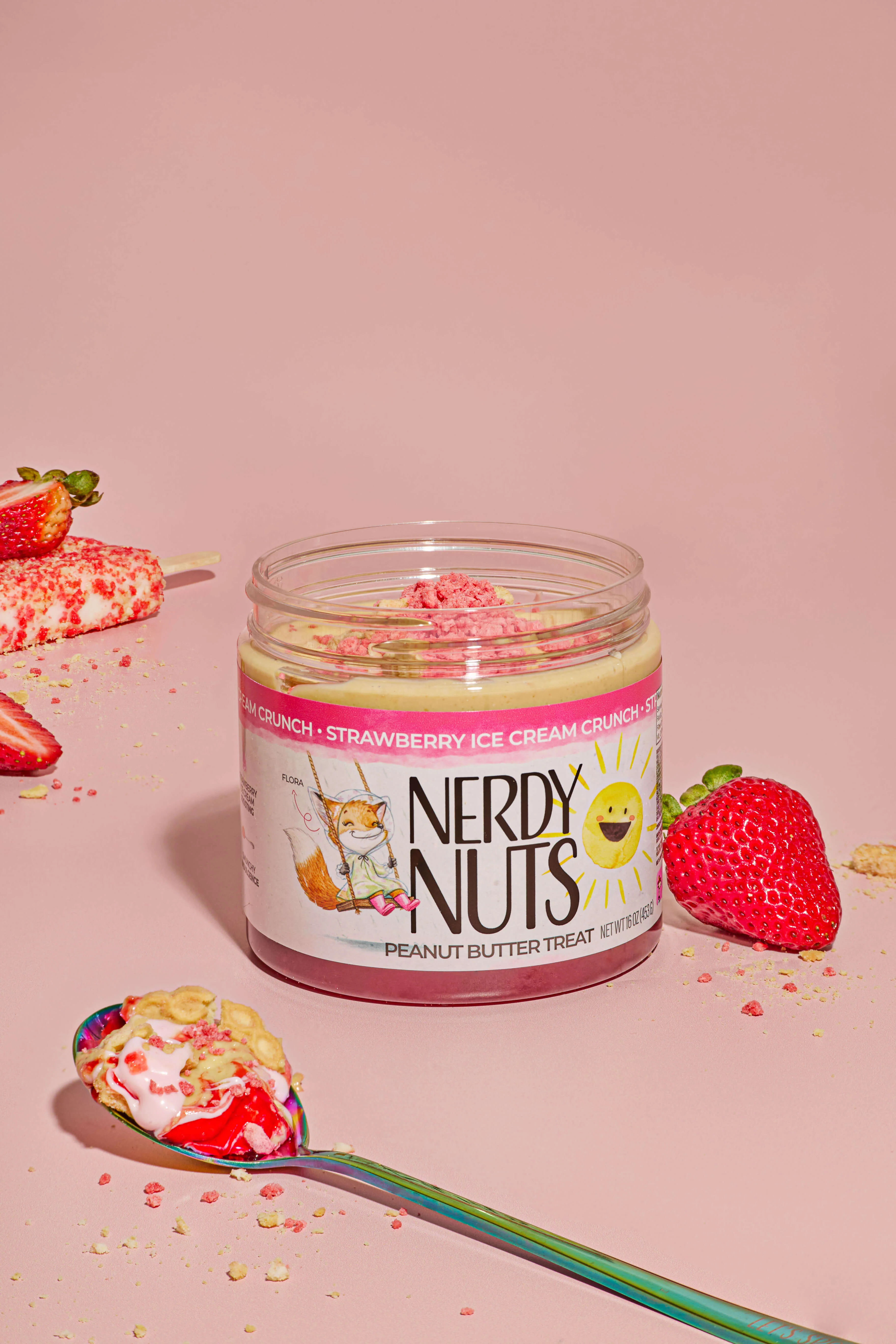 Strawberry Ice Cream Crunch Peanut Butter Treat - Image 4