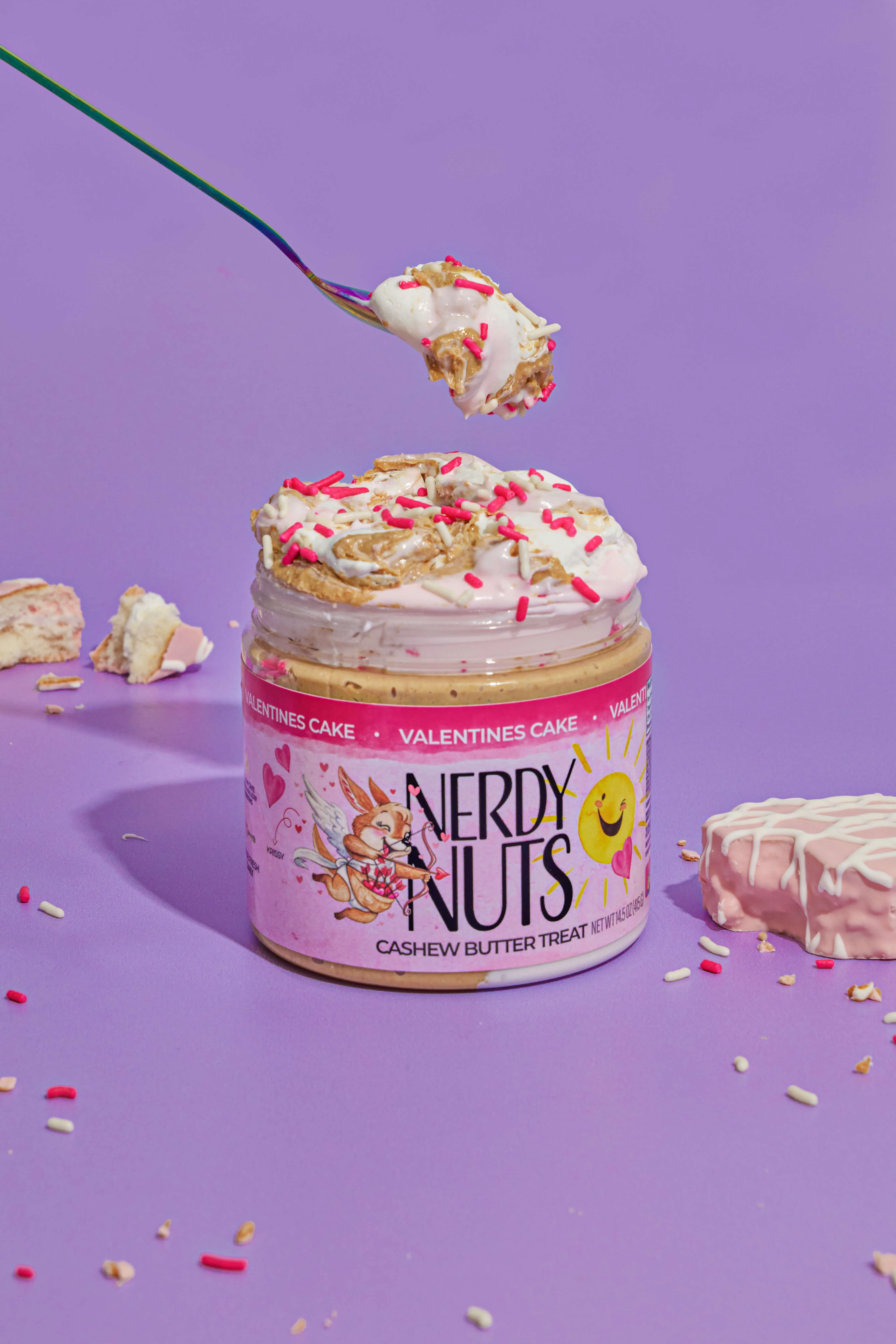 Valentine Cake Cashew Butter Treat