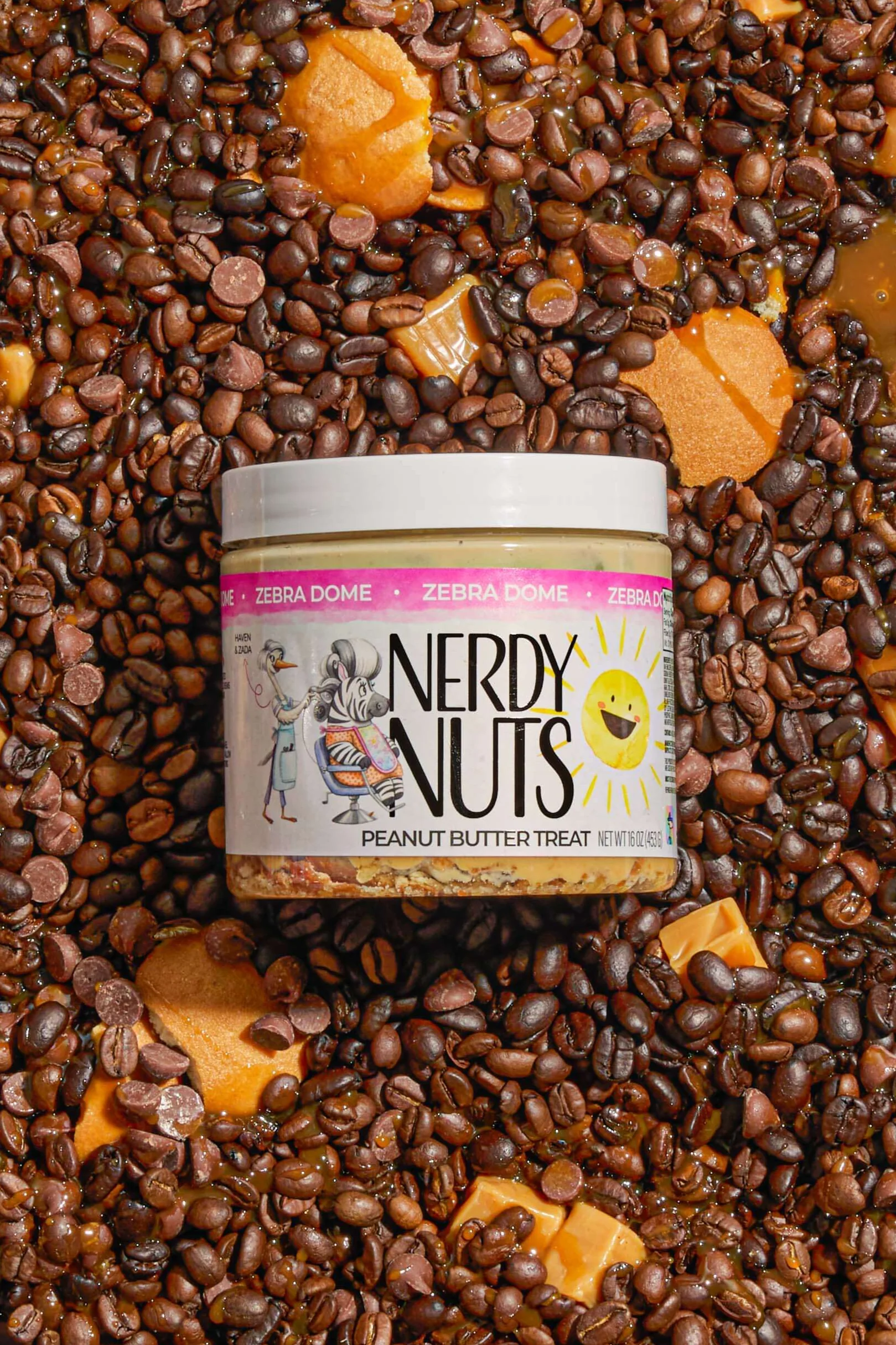 Zebra Dome Peanut Butter Treat