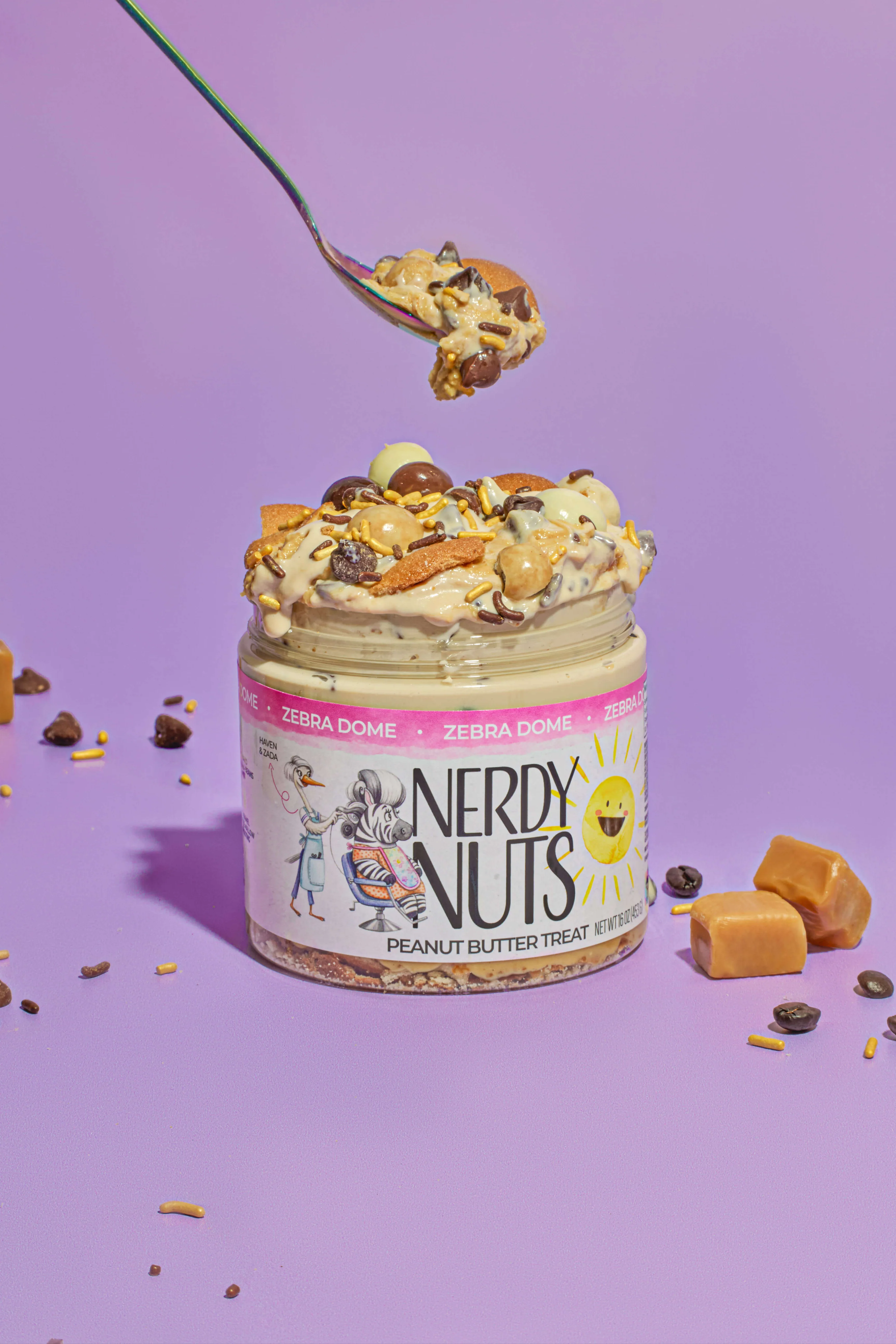 Zebra Dome Peanut Butter Treat - Image 2